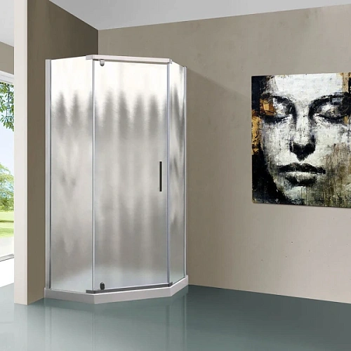 Душевой уголок Vincea Stresa 100x100 см стекло шиншилла - фото 4