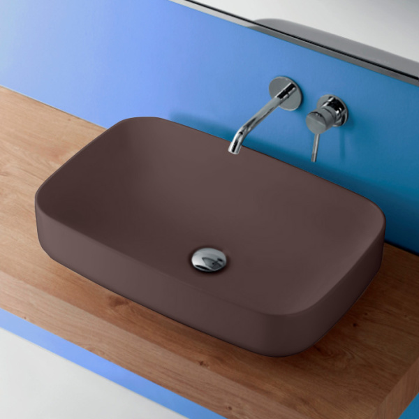 Раковина Kerasan Tribeca 60 см Borgogna Matt 514175*0 Borgogna matt (детальная фотография)