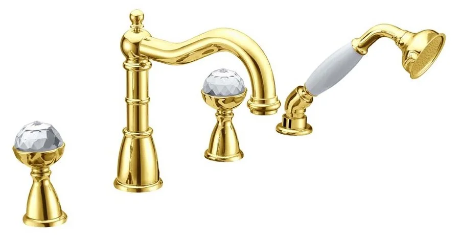 Смеситель для ванны Boheme Imperiale золото 392 (детальная фотография)