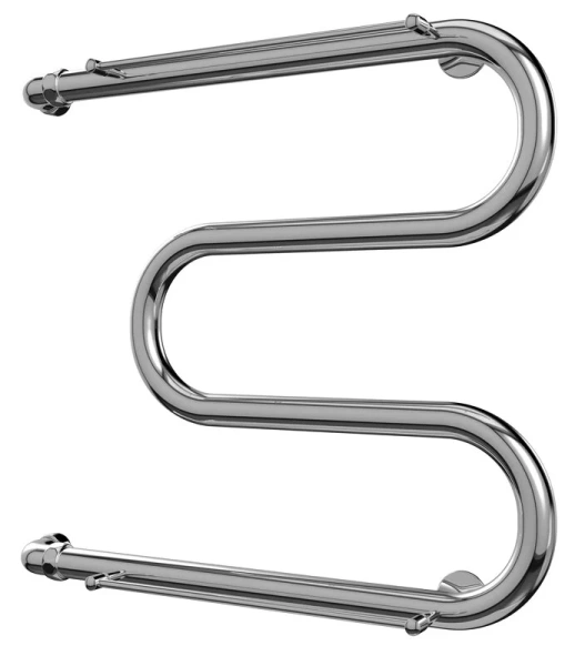 Полотенцесушитель водяной Terminus М-образный 70х60 см с полкой 4620768880568 (детальная фотография), хром