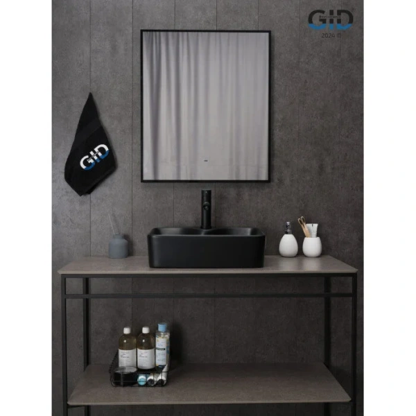 Раковина GID Geometrico Bm9091 48 см черная 53373 (детальная фотография), черные