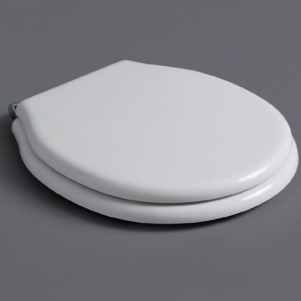 Крышка-сидение с микролифтом Simas Londra белая, петли хром LO 006 BI CR (детальная фотография)