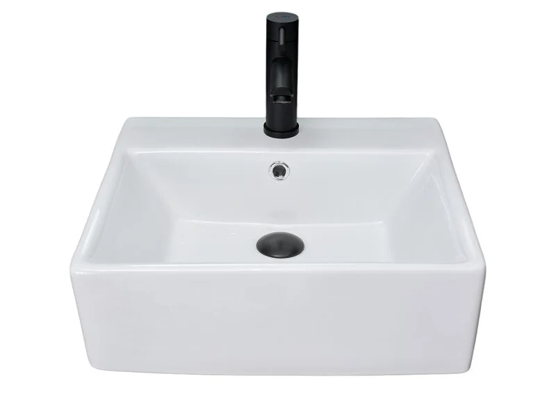 Раковина GID Geometrico N9145 46 см накладная белая 51214 (детальная фотография)
