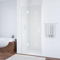 Душевая дверь профиль белый стекло прозрачное Vegas-glass