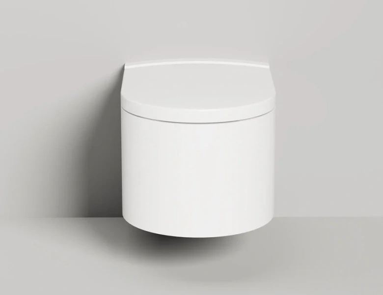 Унитаз подвесной Salini Gemelli белый матовый 240121KM (детальная фотография), современные, hi-tech, круглые