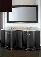 Тумба с мраморной столешницей, цвет полуглянцевый Rubin, мрамор Bianco Carrara, Devon&Devon Regent