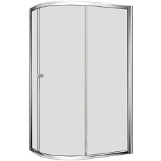Душевой уголок Cezares Pratico 120х90 см стекло рифленое