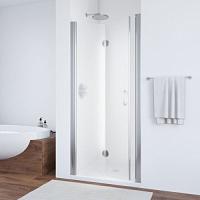 Душевая дверь профиль глянцевый хром стекло сатин Vegas-glass