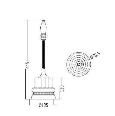 Ёршик для ванной, цвет хром, Devon&Devon Dorothy 2DOR417CR (детальная фотография) index_1