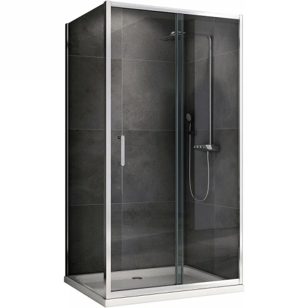 Душевой уголок Abber Schwarzer Diamant 110x70 см профиль хром AG301105-S705 (детальная фотография)