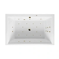 Ванна гидромассажная Excellent Crown Lux Ultra 190 x 120 см, белый/бронза, WAEX.CRO19.ULTRA.BR