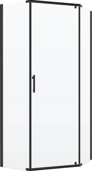 Душевой уголок Niagara Nova 100x100 см профиль черный 68340811BLACK (детальная фотография), многоугольные