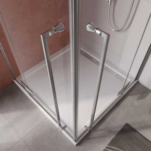 Душевой уголок Cezares Liner 120x90 см правый LINER-AH-2-120/90-C-Cr-R (детальная фотография), хром