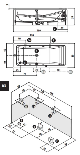 Раковина Ceramalux N 40 см для ванной 9443 (детальная фотография), современные, hi-tech