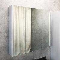 Зеркальный шкаф Comforty Сорренто 90 см светло-серый