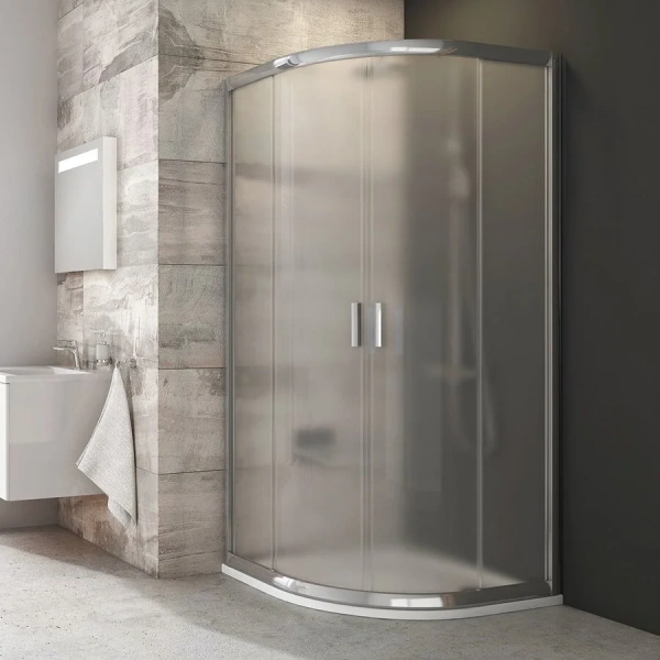Душевой уголок Ravak Blix BLCP4 80x80 см профиль блестящий стекло грейп 3B240C00ZG (детальная фотография), современные, hi-tech