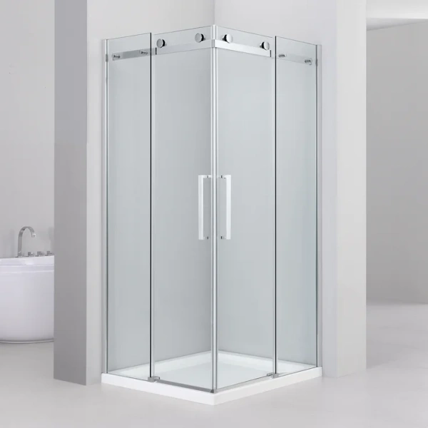 Душевой уголок Black&White Stellar Wind 120x80 см профиль хром, стекло прозрачное 2028012 (детальная фотография)