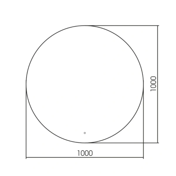 Зеркало с подсветкой Abber Mond 100 см с диммером AG6203SL-1.0 (детальная фотография), в наличии