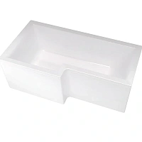 Ванна акриловая 1MarKa Linea 01лин16585лкп/01лин16585пкп, 165 x 85 см, левая/правая, цвет белый