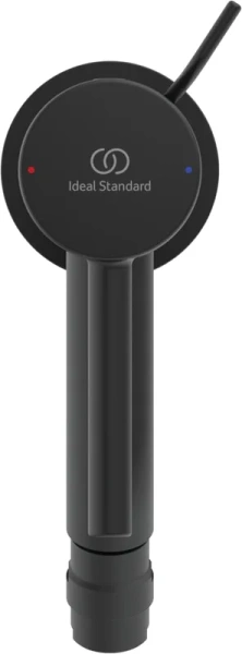 Смеситель для биде Ideal Standard Ceraline черный матовый BC197XG (детальная фотография), недорогие, округлая форма, с донным клапаном