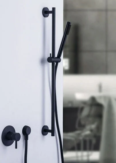 Душевой гарнитур Paffoni Life черный ZSAL135NO (детальная фотография), черные