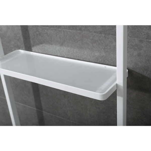 Полотенцесушитель электрический Black&White Moon 40x101 см белый матовый 337WN (детальная фотография), лесенка, вертикальные, узкие