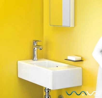 Смеситель для раковины Hansgrohe Metris однорычажный 31121000 (детальная фотография), современные, hi-tech