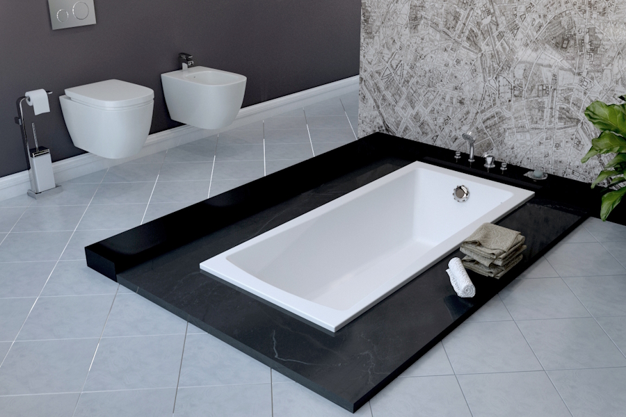 Ванна акриловая Lavinia Boho One 170x70 см прямоугольная S1-37010070 (детальная фотография), приставные, встраиваемые