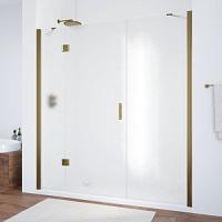 Душевая дверь профиль бронза стекло шиншилла Vegas-glass