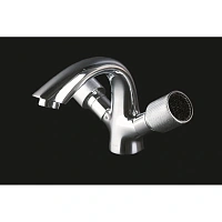 Смеситель для раковины Boheme Royal Cristal хром/черный