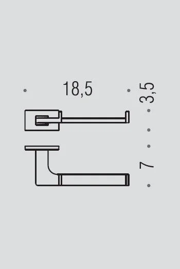 Бумагодержатель Colombo Look винтаж B1608.VL (детальная фотография), современные, hi-tech