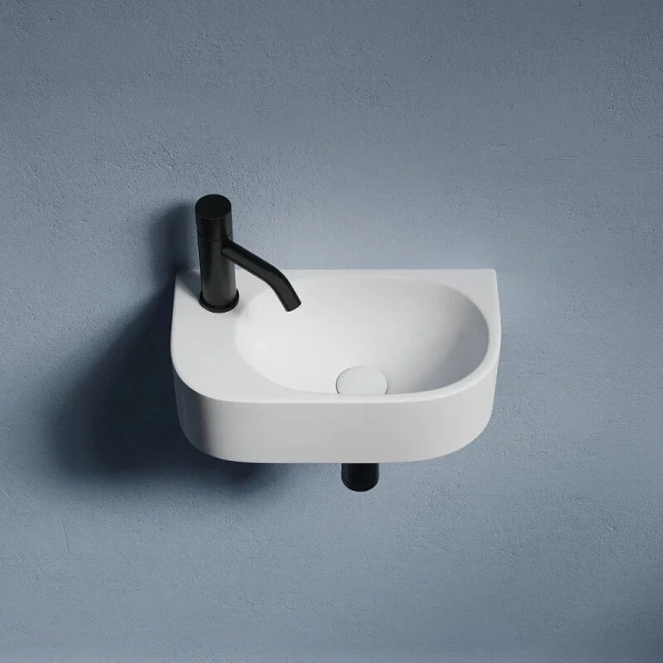 Раковина Ceramica Nova Element 40 см белая глянцевая, правая CN6066R (детальная фотография), современные, hi-tech