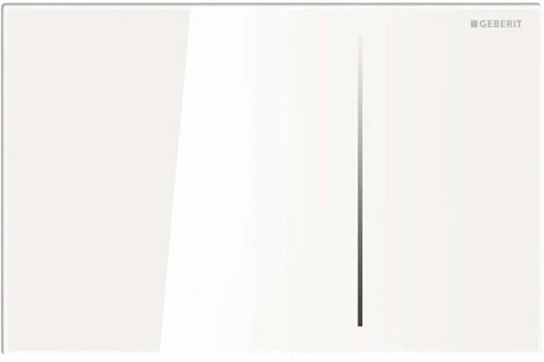 Смывная клавиша для двойного смыва, стекло, белый/алюминий, Geberit Sigma 70 - фото 3