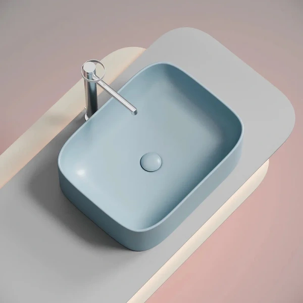 Раковина Ceramica Nova Element 50 см голубая CN6052ML (детальная фотография), в наличии