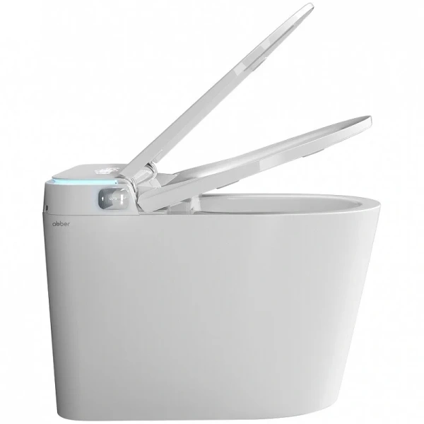 Унитаз напольный Abber Bequem с функцией биде AC1117S (детальная фотография), с антивсплеском