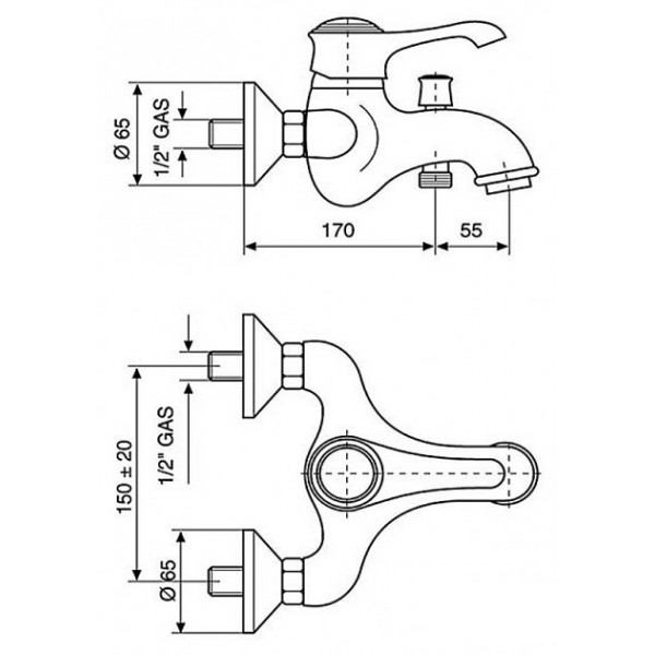 Схема (детальная фотография), округлая форма