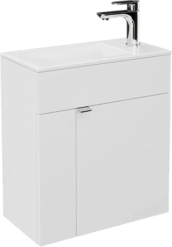 Тумба под раковину подвесная Kerama Marazzi Lato 50 см белая - фото 1