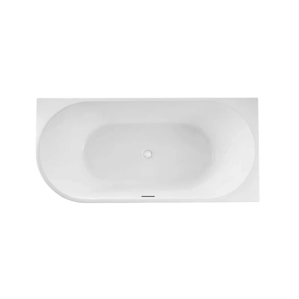 Ванна акриловая Vincea VBT-402-1600L/VBT-402-1600R, 160 x 75 см, слив-перелив в комплекте, левая/правая, цвет белый (детальная фотография)