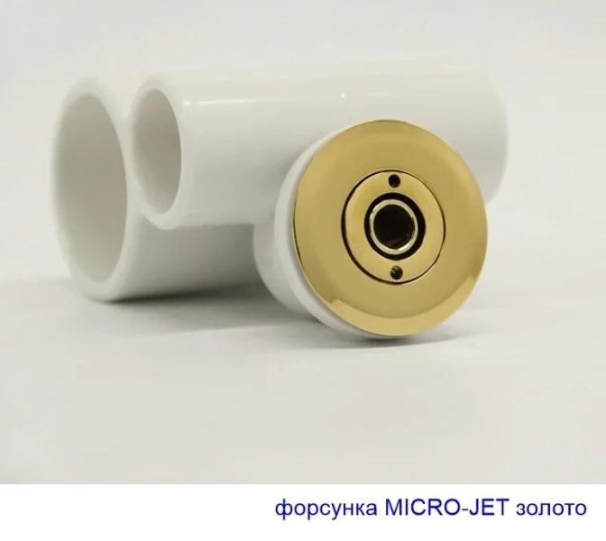 Ванна гидромассажная Whitecross Layla 170 x 75 см, NANO, золото, белый, 0102.170075.100.NANO.GL (детальная фотография), прямоугольные