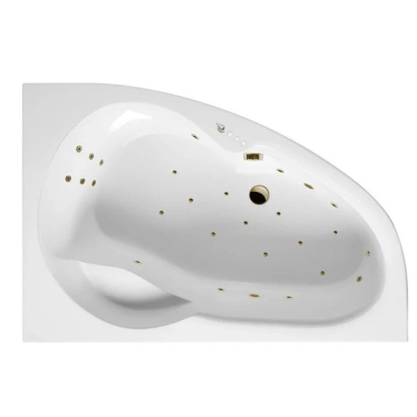 Ванна гидромассажная Excellent Newa Ultra 160 x 95 см, правая, белый/бронза, WAEX.NEP16.ULTRA.BR (детальная фотография)