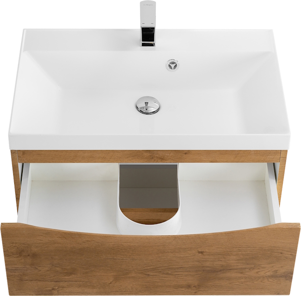 Тумба под раковину подвесная BelBagno Marino 60 см rovere nature MARINO-600-2C-SO-RN-P (детальная фотография), светло-коричневая