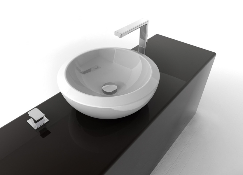 Раковина ArtCeram Blend 46 см белая BLL001 01;00 (детальная фотография), современные, hi-tech