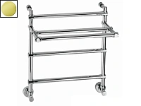 Полотенцесушитель водяной цвет:золото Margaroli 455, с полкой