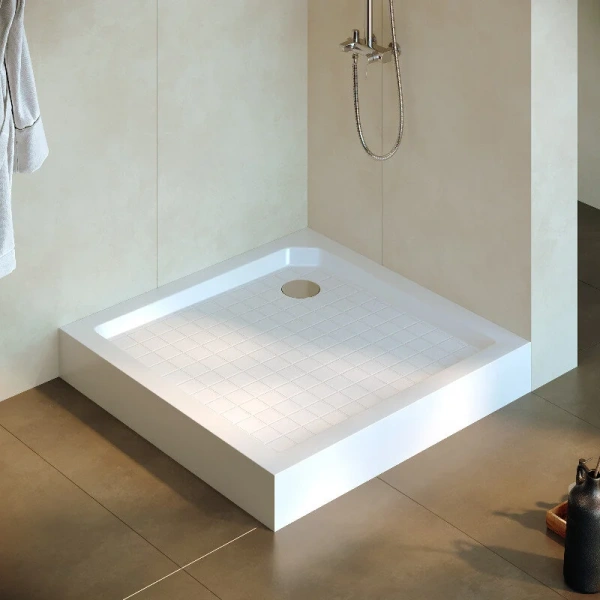 Душевой поддон RGW SMC-9090W 90х90 см белый 57350199-01 (детальная фотография), квадратные