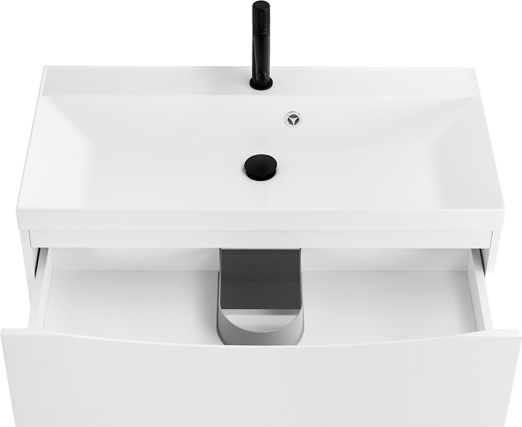 Тумба под раковину подвесная BelBagno Marino 80 см Bianco Opaco MARINO-800-2C-SO-BO-P (детальная фотография), комплект (набор)