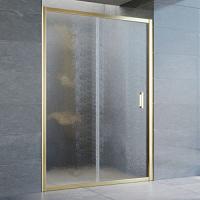 Душевая дверь профиль золотой стекло шиншилла Vegas-glass