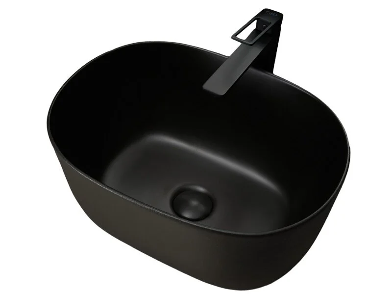 Раковина GID Creativo N9302bg 45 см черный графит 53377 (детальная фотография)