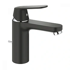 Смеситель для раковины Grohe Eurosmart Cosmopolitan с донным клапаном, черный сатин