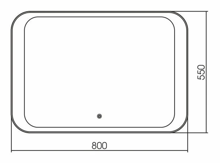 Зеркало с подсветкой Grossman Modern 80 см прямоугольное 280550 (детальная фотография), нет в наличии