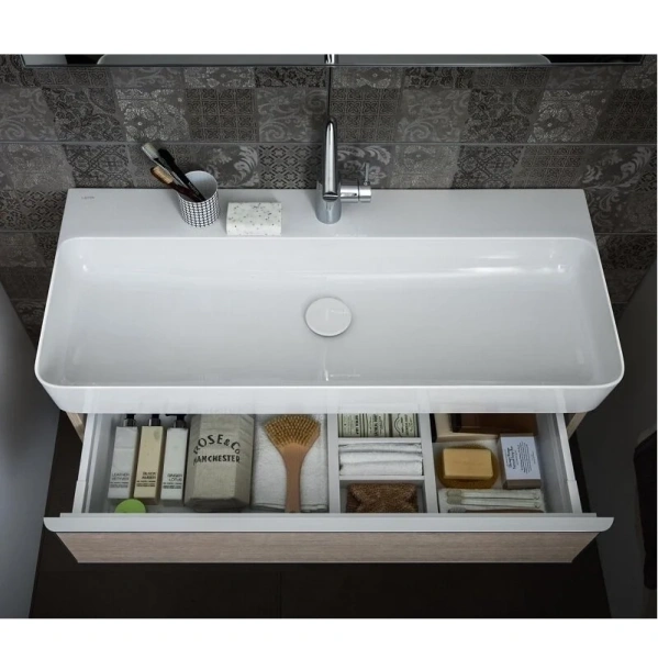 Раковина Laufen Val 120 см белая 8.1028.9.000.104.1 (детальная фотография), подвесные, пристенные